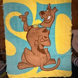 Vintage Scooby-Doo Fleece Throw Blanket (48” x 58”) | Warner Bros Retro Cartoon